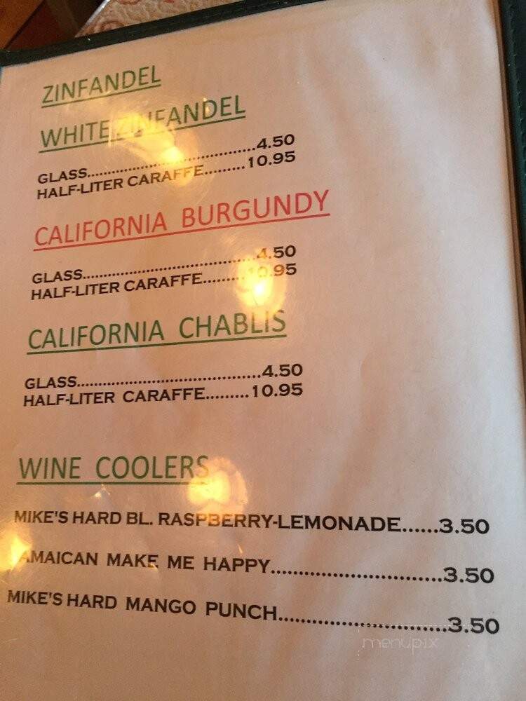 Edelweiss Restaurant - Staunton, VA menu_pic