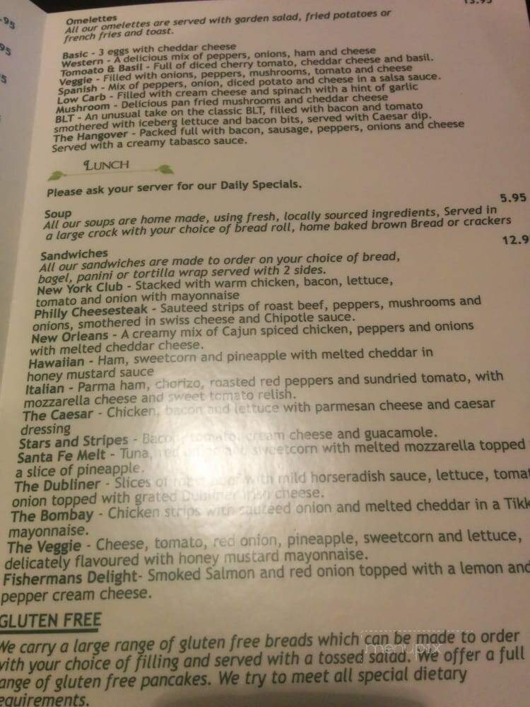 Toast - Saint Albert, AB menu_pic