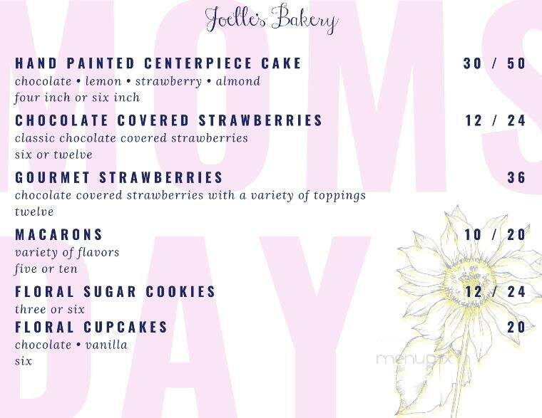 Joelle's Bakery & Cafe - Hopkinsville, KY menu_pic