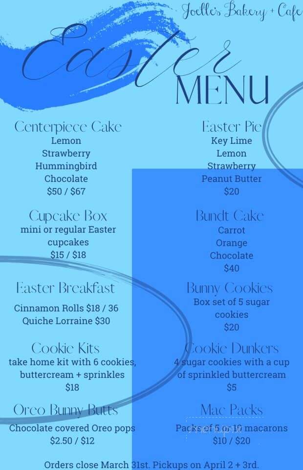 Joelle's Bakery & Cafe - Hopkinsville, KY menu_pic