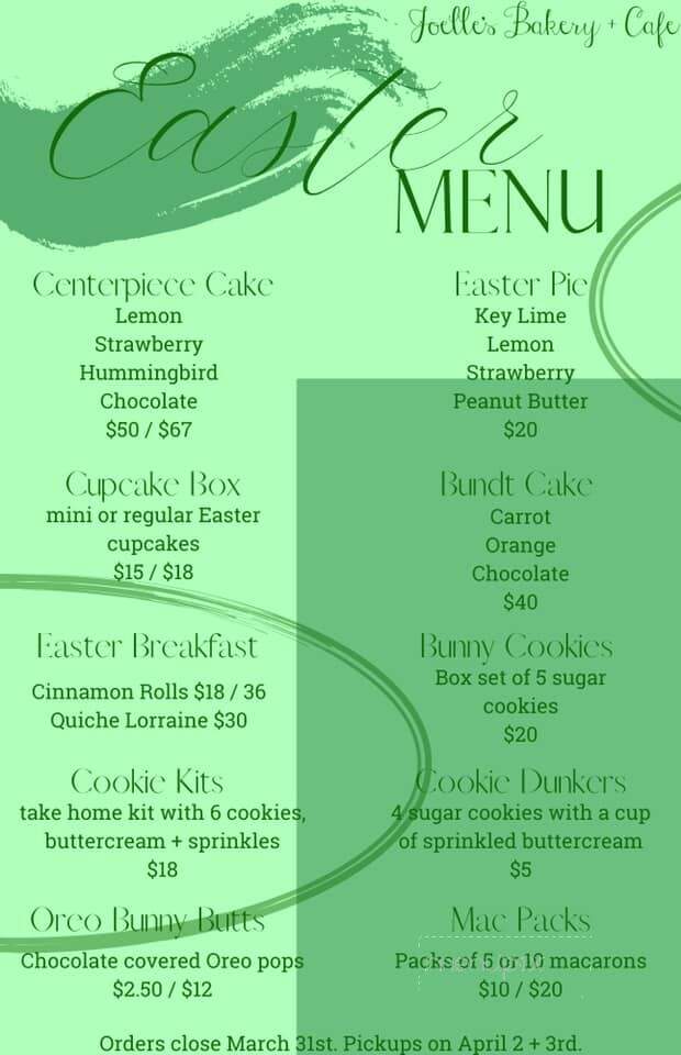 Joelle's Bakery & Cafe - Hopkinsville, KY menu_pic