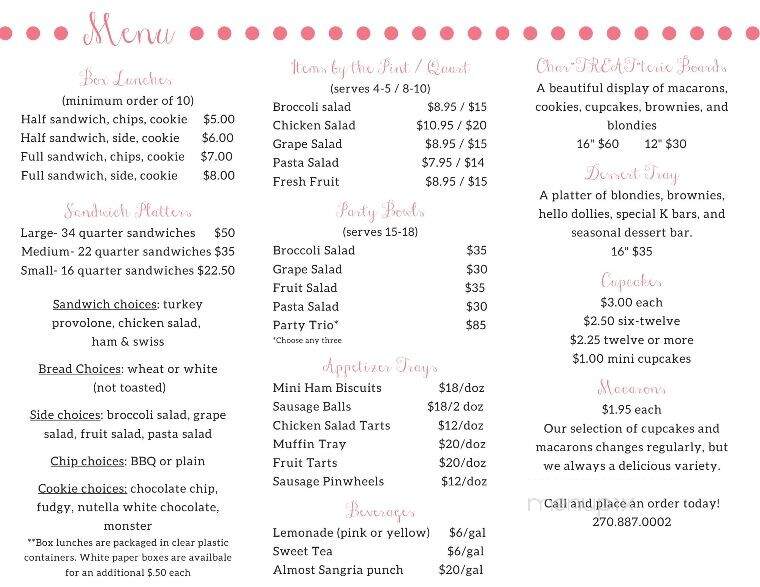 Joelle's Bakery & Cafe - Hopkinsville, KY menu_pic