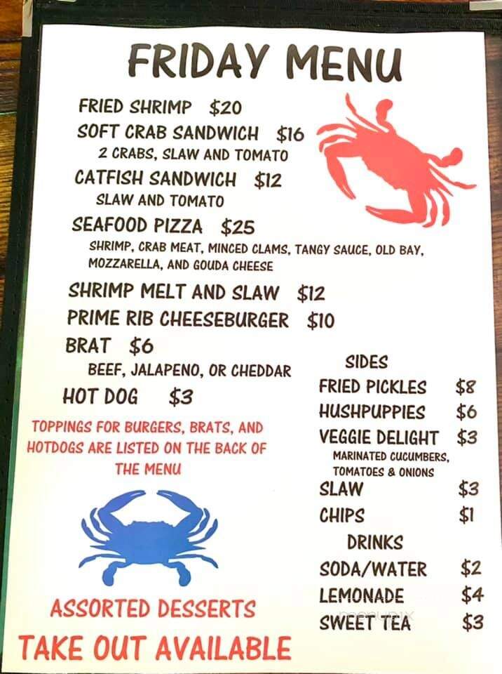 Montross Brewery - Montross, VA menu_pic