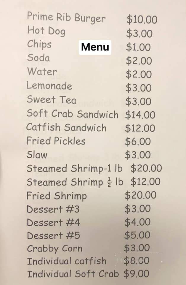 Montross Brewery - Montross, VA menu_pic