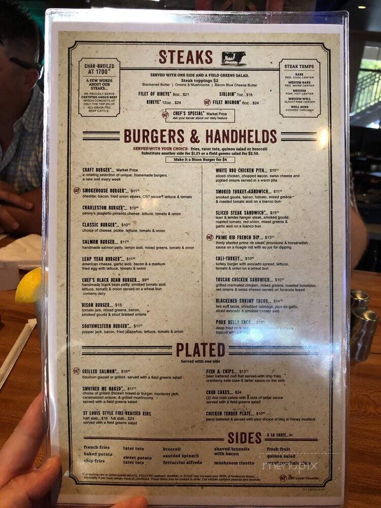 Charbar 7 - Southern Pines, NC menu_pic