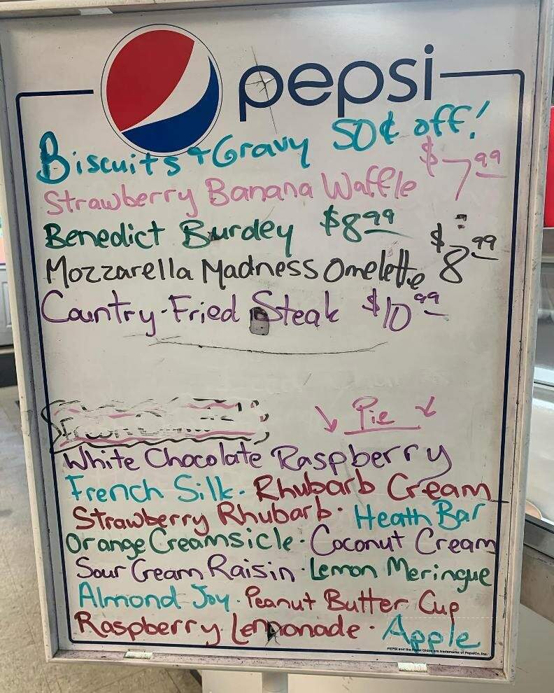 Burdey's Cafe - Peterson, MN menu_pic