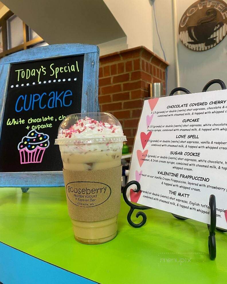 Gooseberry Frozen Yogurt & Espresso Bar - Corinth, MS menu_pic
