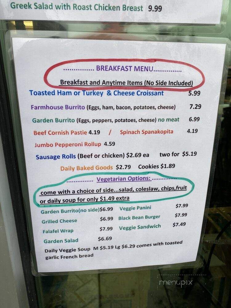Old Farmhouse Kitchen - Burnaby, BC menu_pic