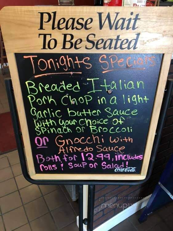 Our Place Pizzeria & Restorante - Branford, FL menu_pic