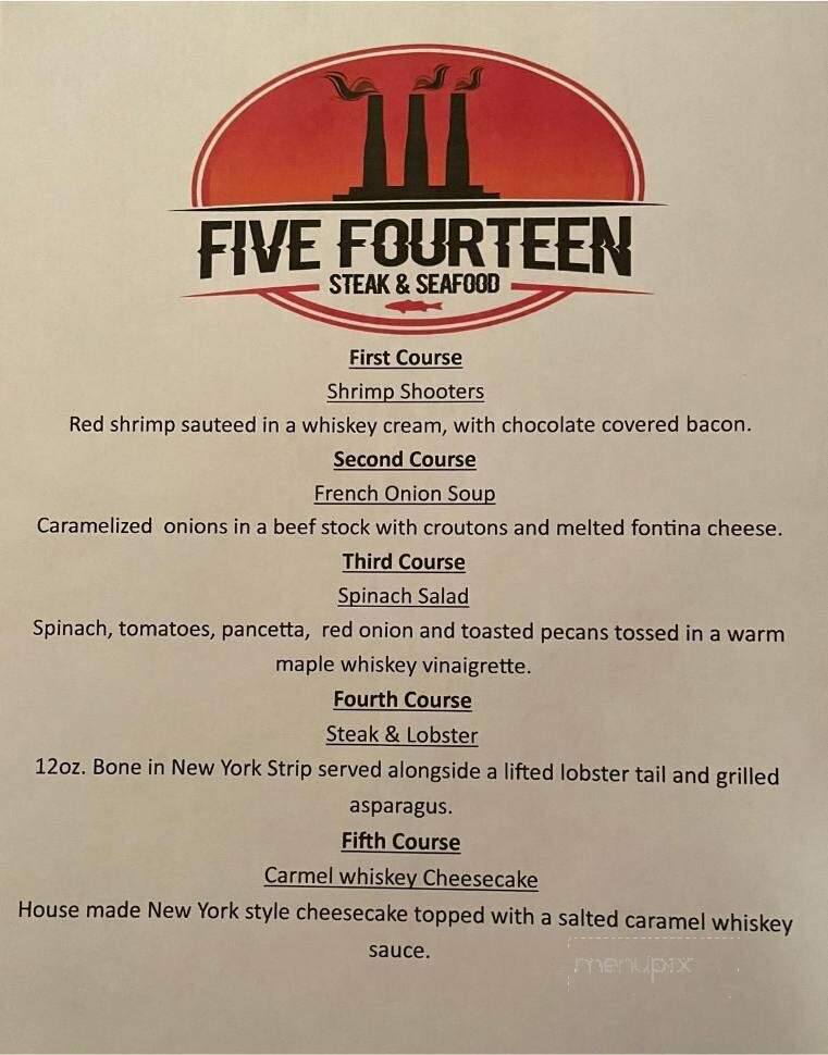 514 Chop House - Washington, MO menu_pic