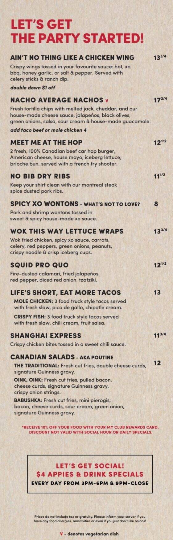 Match Eatery & Public House - Hanover, ON menu_pic