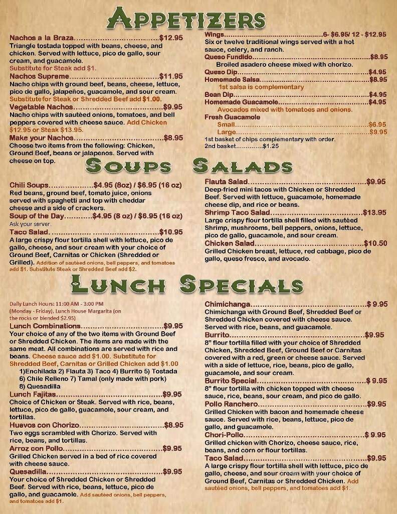 Little Mexico of East De Pere - De Pere, WI menu_pic