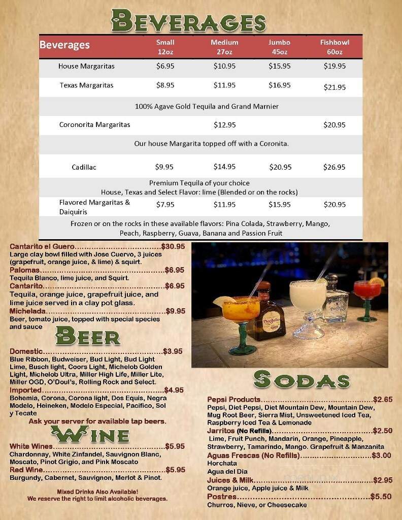 Little Mexico of East De Pere - De Pere, WI menu_pic