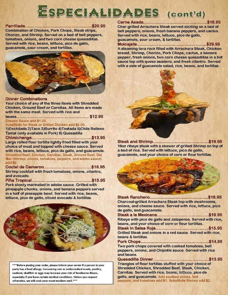Little Mexico of East De Pere - De Pere, WI menu_pic