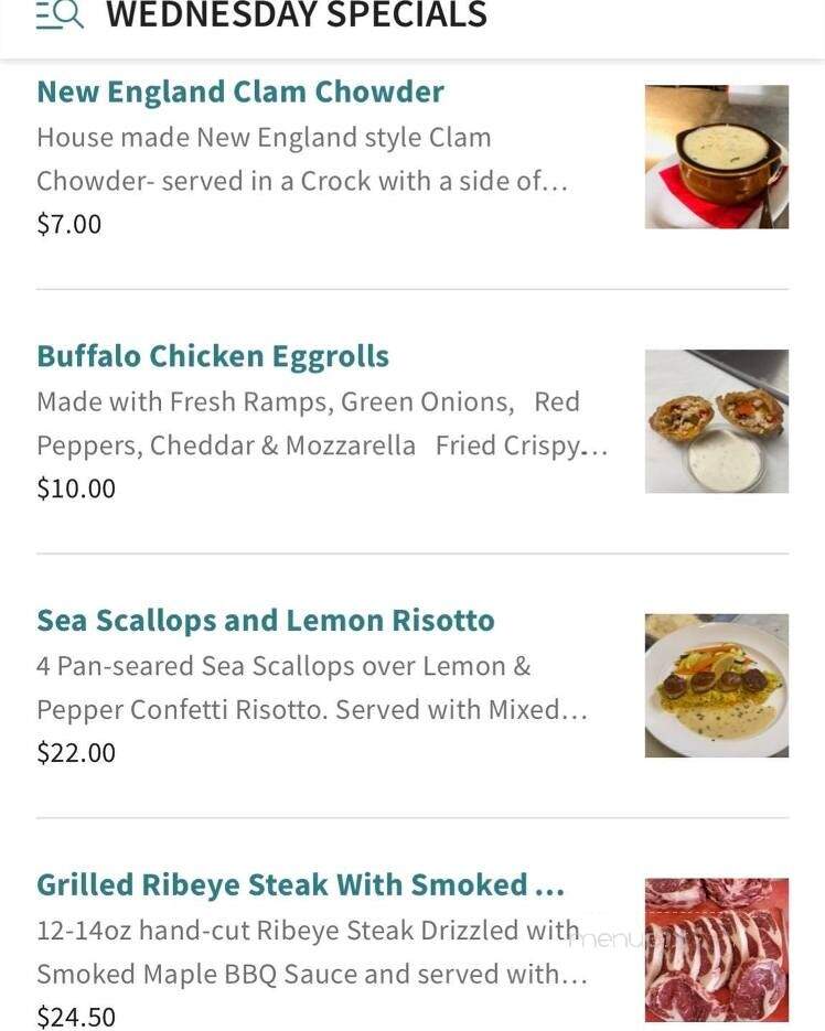 The Public House at Quechee Gorge - Quechee, VT menu_pic