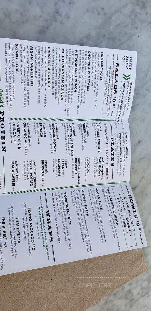 Flower Child - Scottsdale, AZ menu_pic