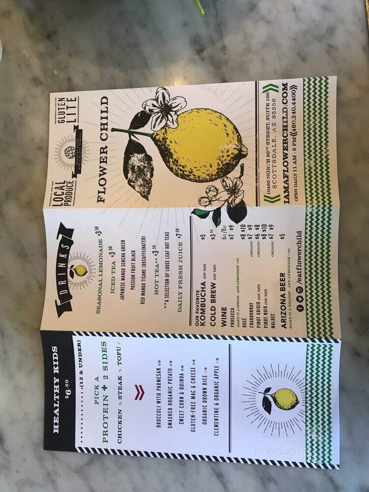 Flower Child - Scottsdale, AZ menu_pic