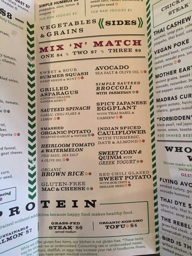 Flower Child - Scottsdale, AZ menu_pic