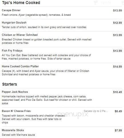 The Players Club - Willoughby, OH menu_pic
