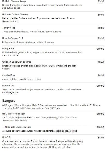 The Players Club - Willoughby, OH menu_pic