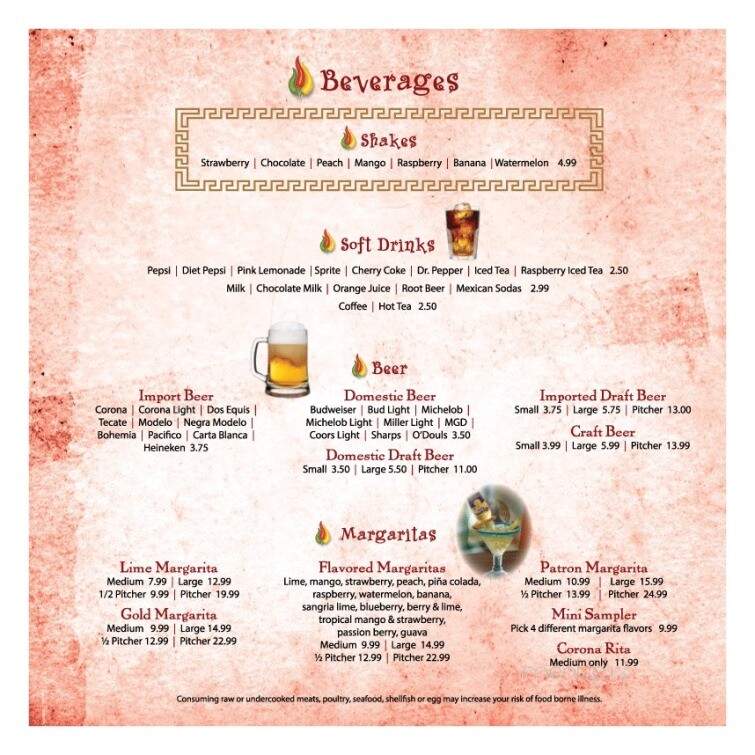 El Patron Mexican Grill - Middlefield, OH menu_pic