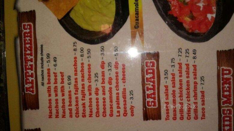 El Toro Mexican Restaurant - Dandridge, TN menu_pic