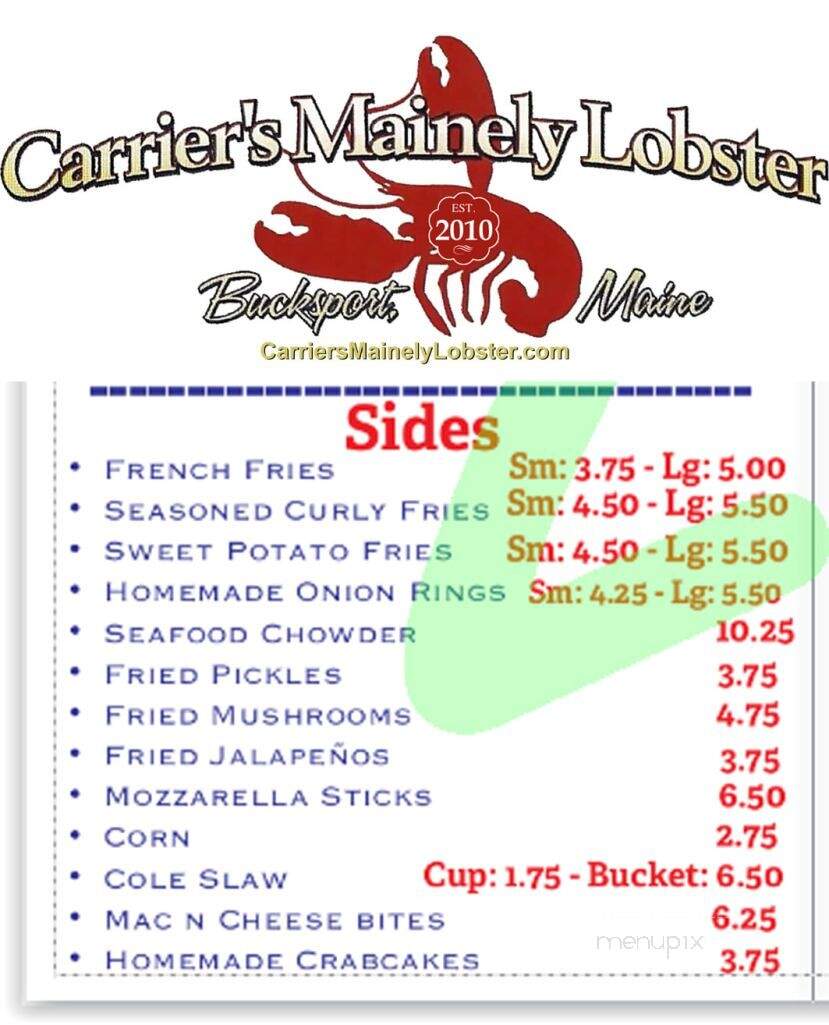 Carrier's Mainely Lobster - Bucksport, ME