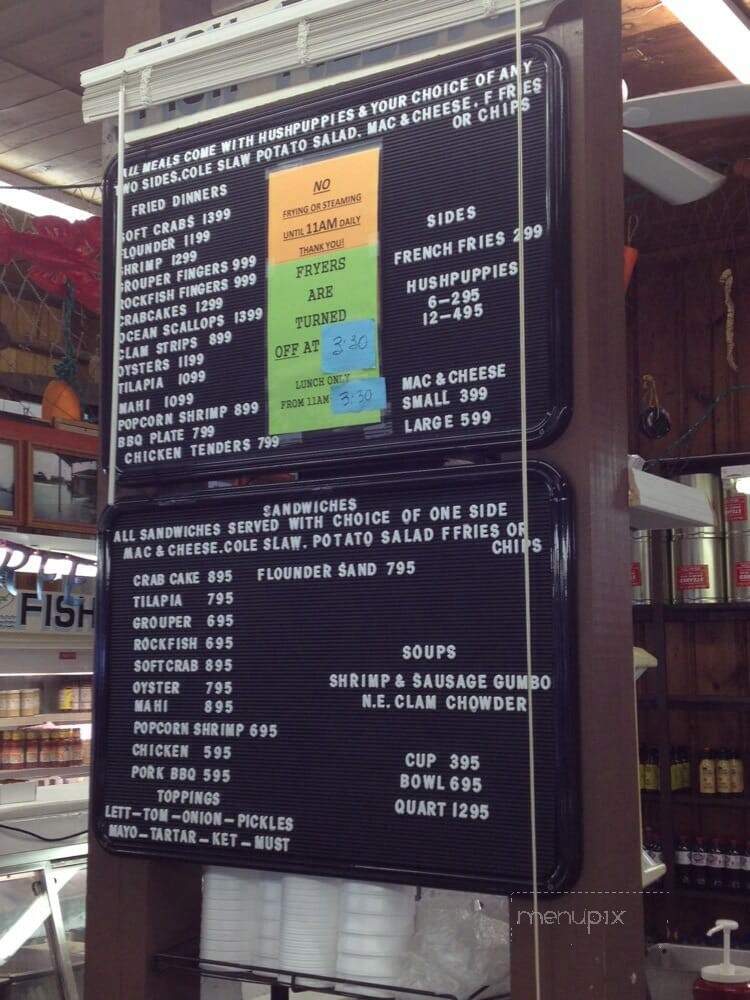 Austin Fish Co - Nags Head, NC menu_pic