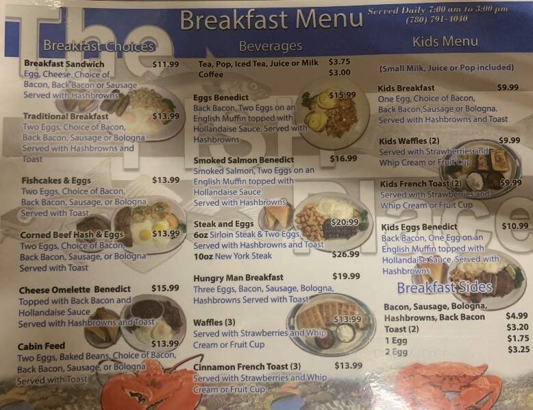 The Fish Place - Wood Buffalo, AB menu_pic