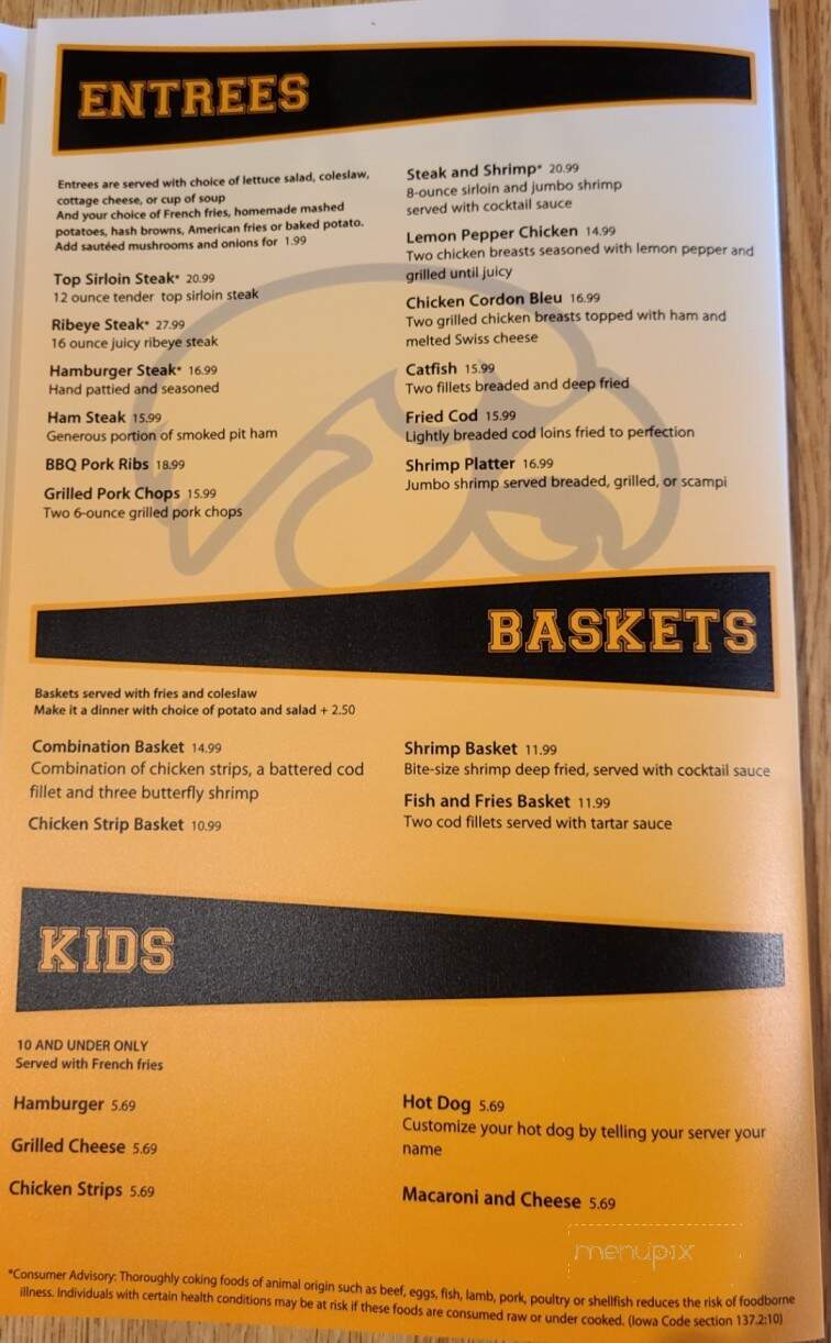 Stadium Bar & Grill - Guttenberg, IA menu_pic