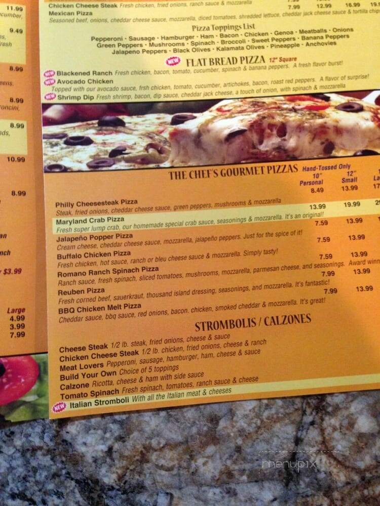 Sub Works - Perryville, MD menu_pic