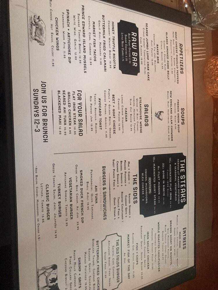 Old Fields Inn - Greenlawn, NY menu_pic