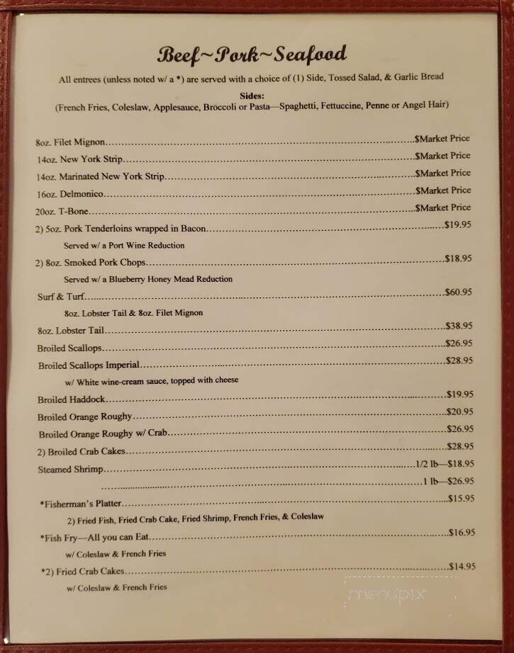 Mastracchio Restaurant Lounge - Newport, PA menu_pic