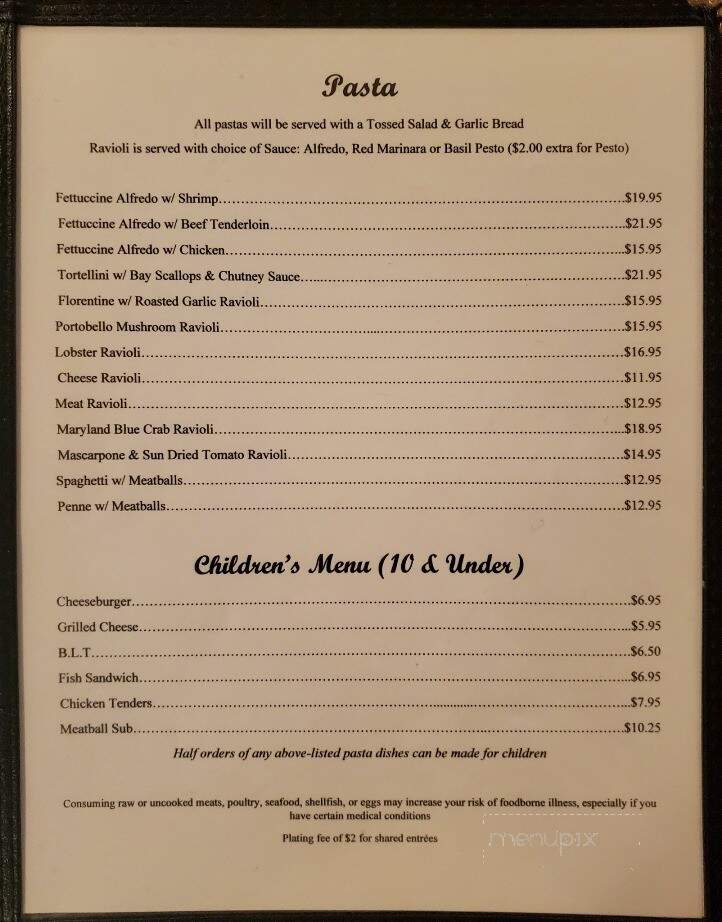Mastracchio Restaurant Lounge - Newport, PA menu_pic