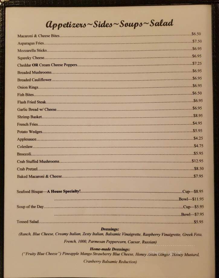Mastracchio Restaurant Lounge - Newport, PA menu_pic
