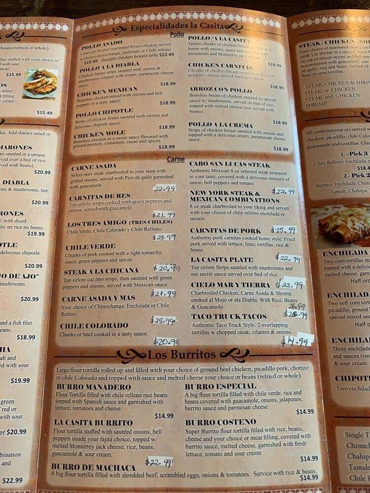 La Casita - Sammamish, WA menu_pic