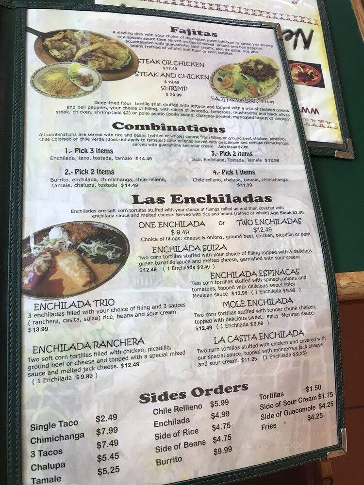 La Casita - Sammamish, WA menu_pic
