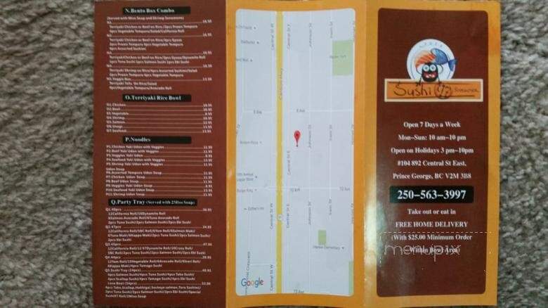Sushi 97 - Prince George, BC menu_pic
