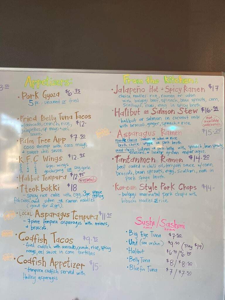 Kisara Japanese & Korean Restaurant - Easthampton, MA menu_pic