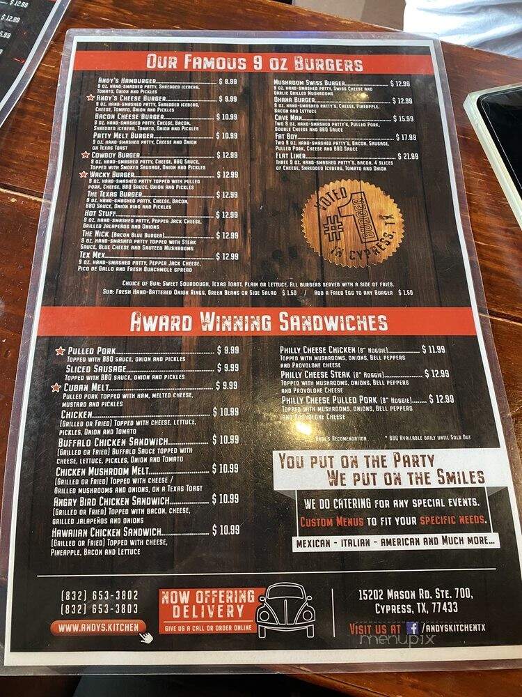 Andy's Kitchen - Cypress, TX