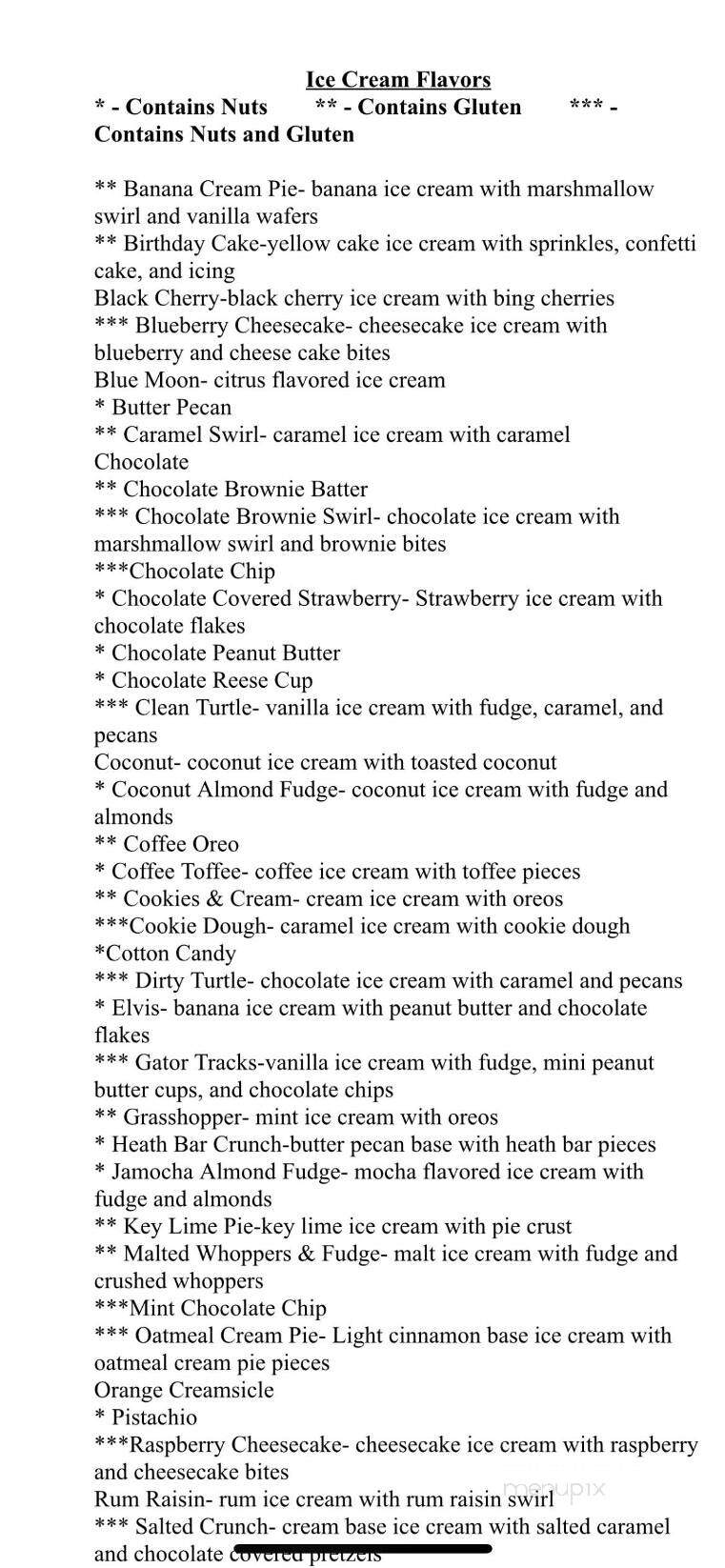 Sidecar Treats - Cape Coral, FL menu_pic