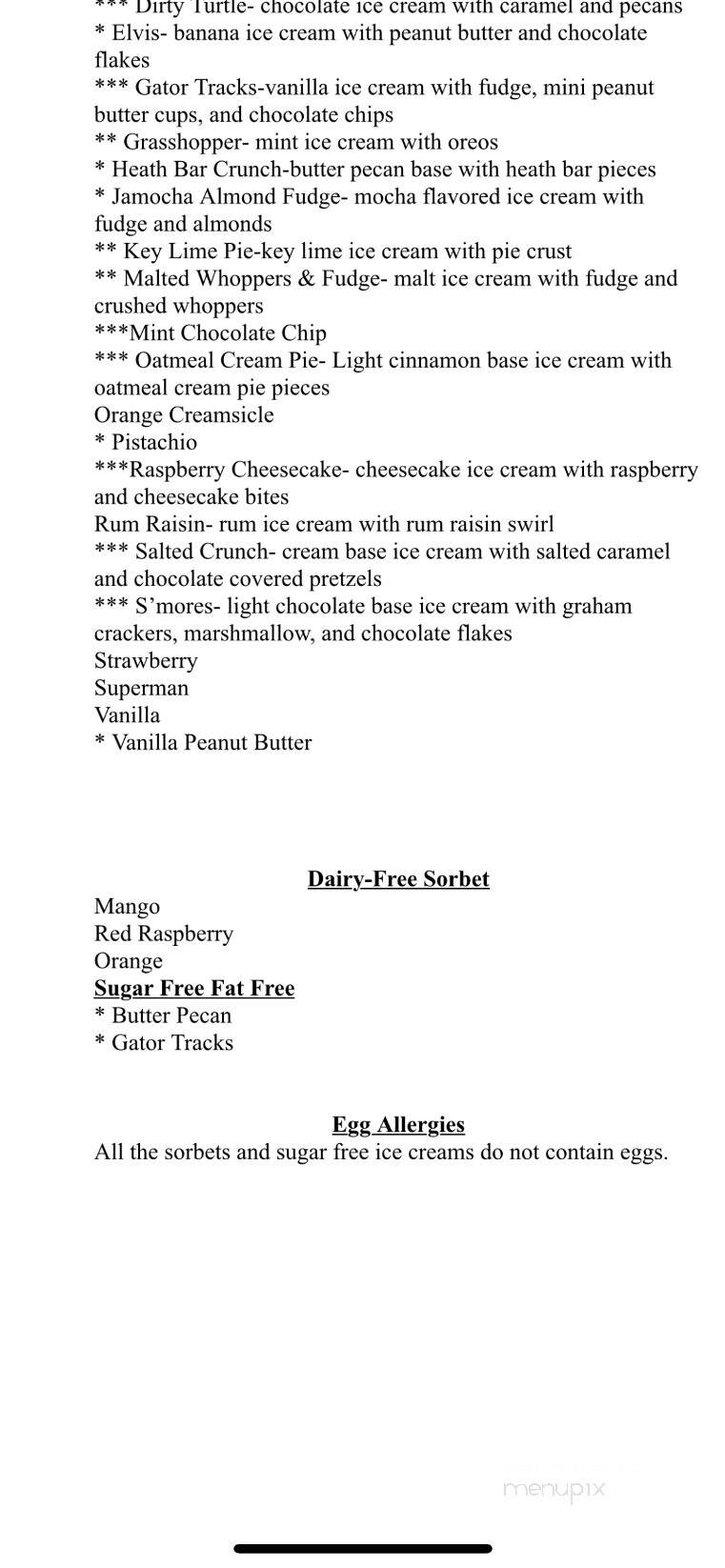 Sidecar Treats - Cape Coral, FL menu_pic