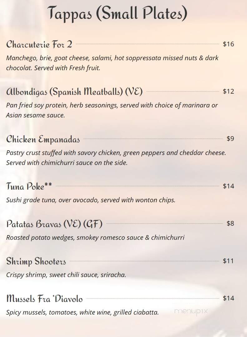 La Malbec Bar & Restaurant - Bloomsburg, PA menu_pic