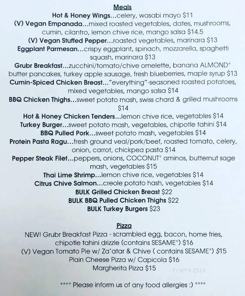 Grubr Eats - Medford, NJ menu_pic