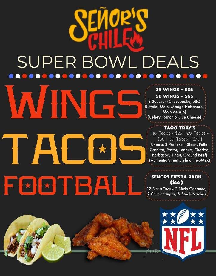 Senor's Chile - Edgewater, MD menu_pic