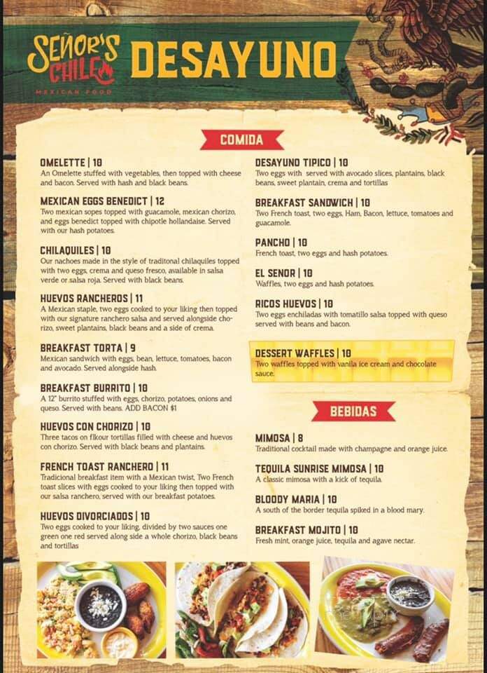 Senor's Chile - Edgewater, MD menu_pic