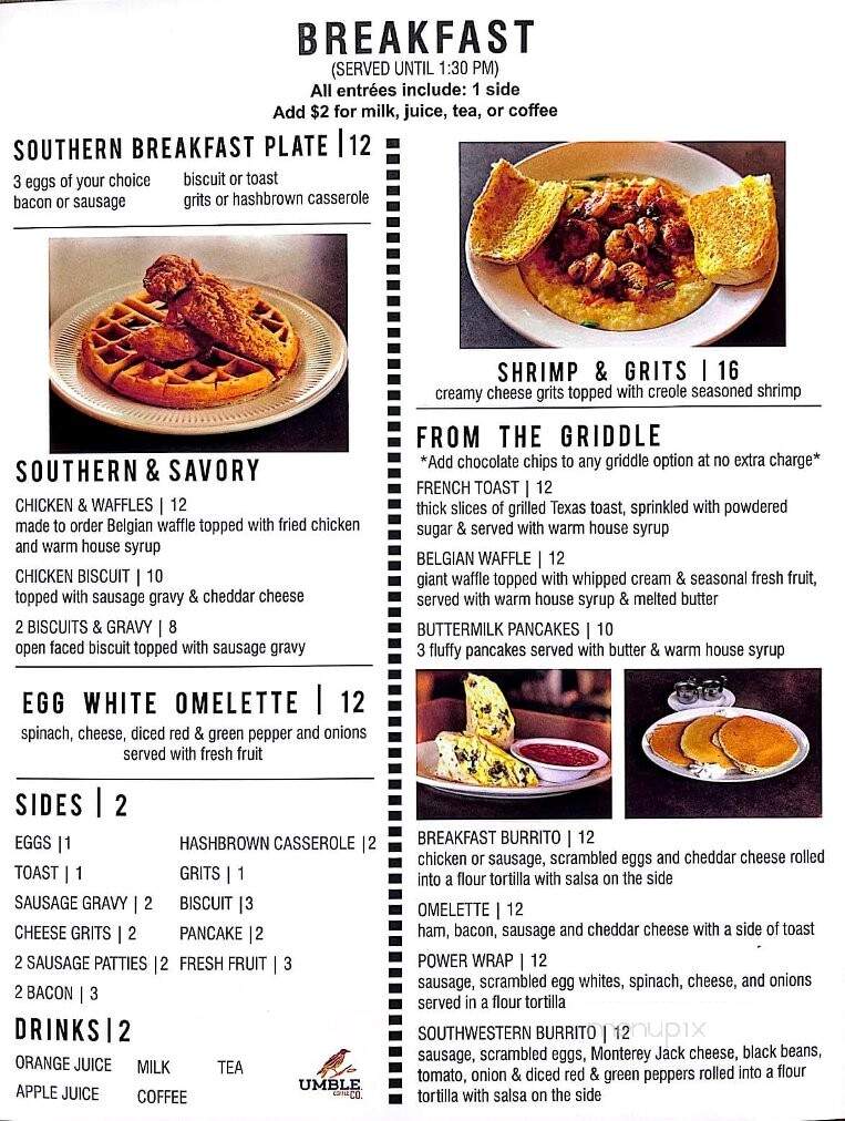 The Breakfast Club - Starkville, MS menu_pic