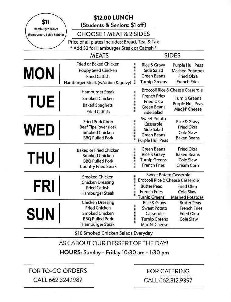 The Breakfast Club - Starkville, MS menu_pic