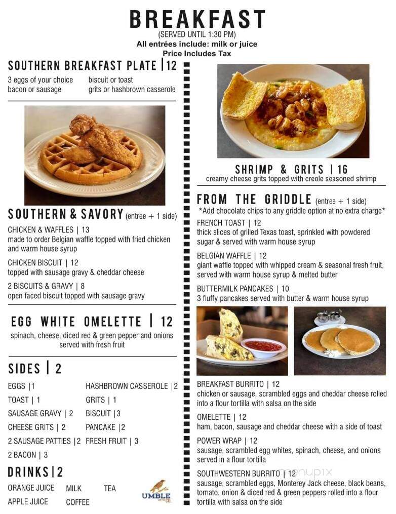 The Breakfast Club - Starkville, MS menu_pic