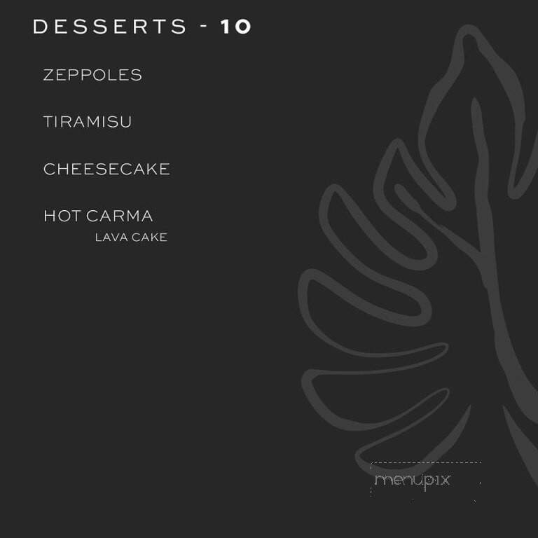 Carma Cucina Moderna - Boca Raton, FL menu_pic